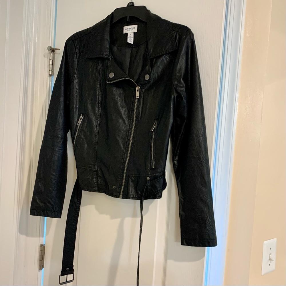 Faux Black Leather Jacket